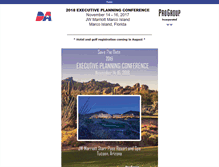 Tablet Screenshot of executiveplanningconference.com